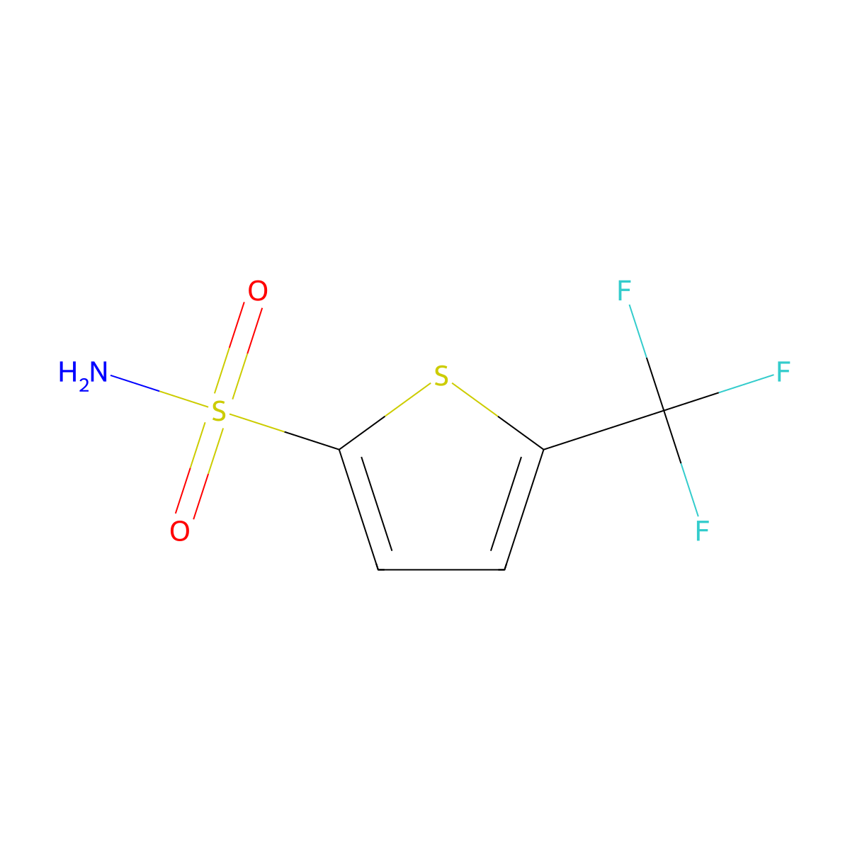 5-(Trifluoromethyl)thiophene-2-sulfonamide molecular structure, CAS 519055-80-2