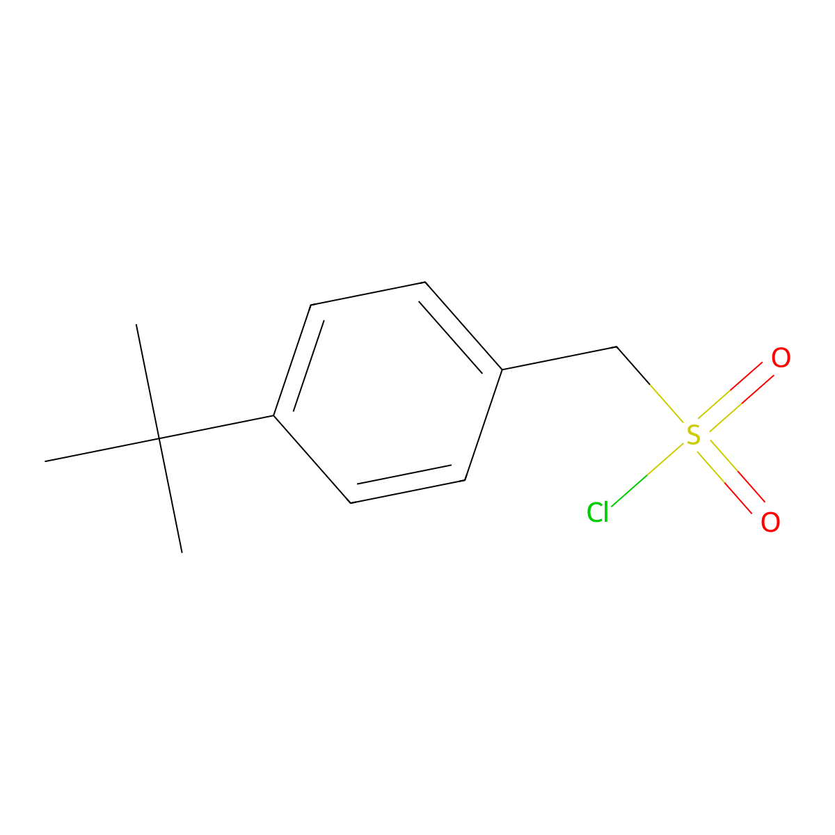 (4-tert-butylphenyl)methanesulfonyl Chloride molecular structure, CAS 519056-61-2