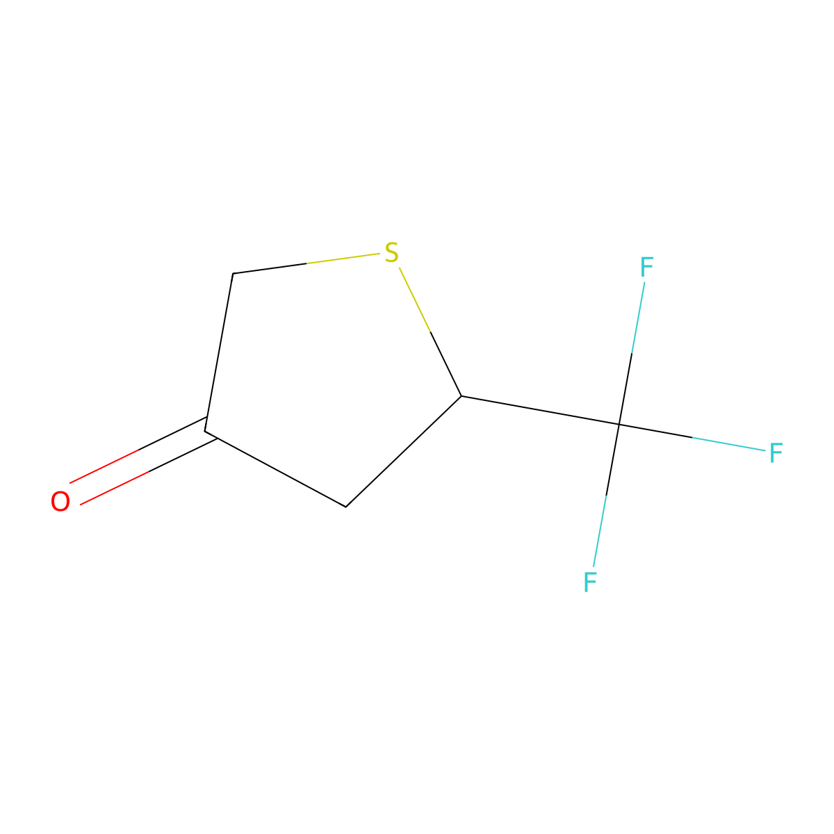 5-(Trifluoromethyl)thiolan-3-one molecular structure, CAS 51907-04-1
