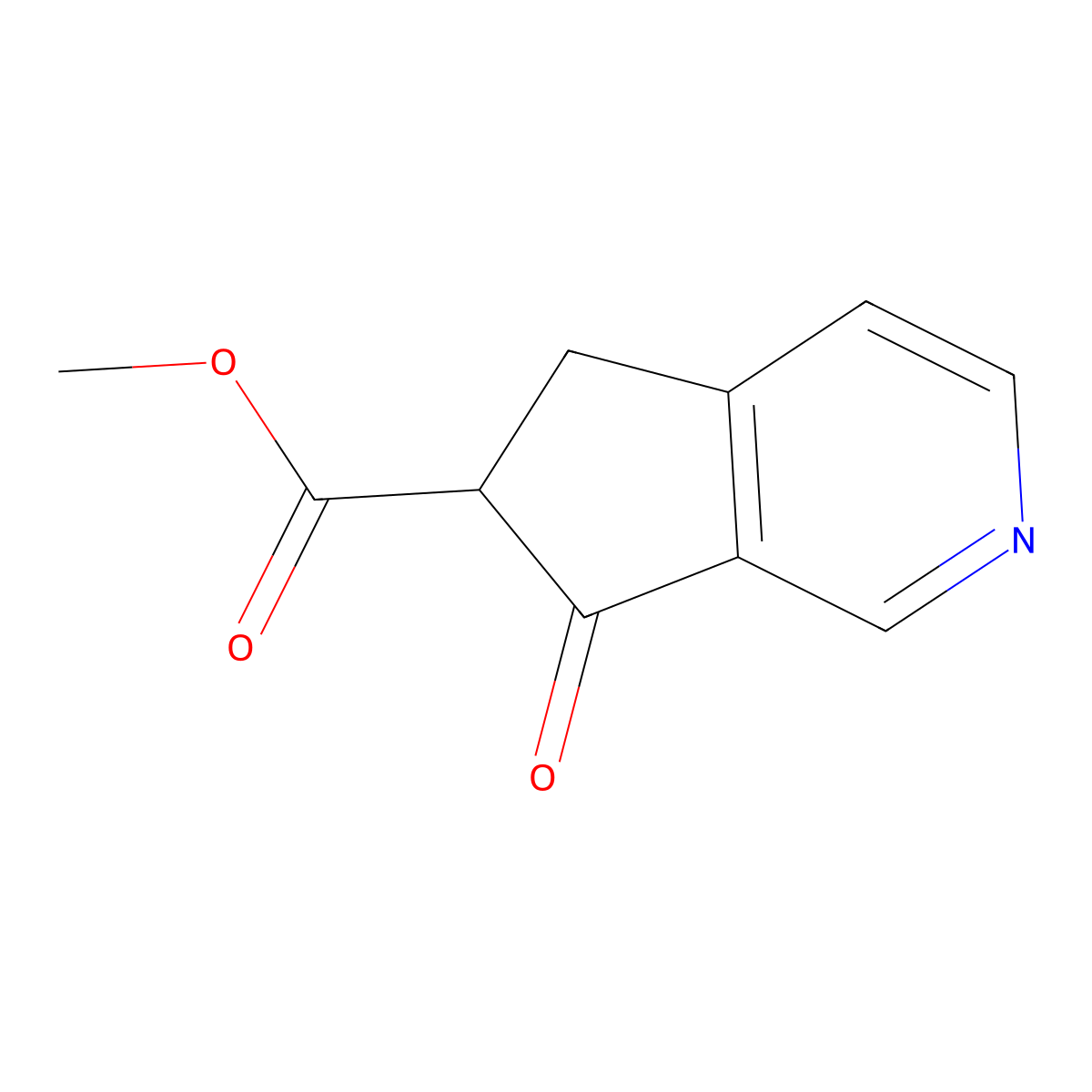 methyl 7-oxo-5H,6H,7H-cyclopenta[c]pyridine-6-carboxylate molecular structure, CAS 51907-16-5