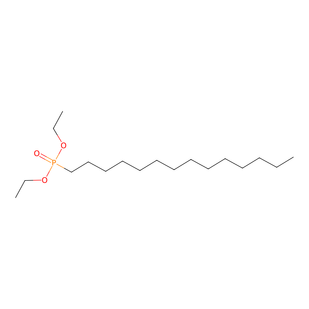 Diethyl 1-Tetradecylphosphonate molecular structure, CAS 5191-09-3