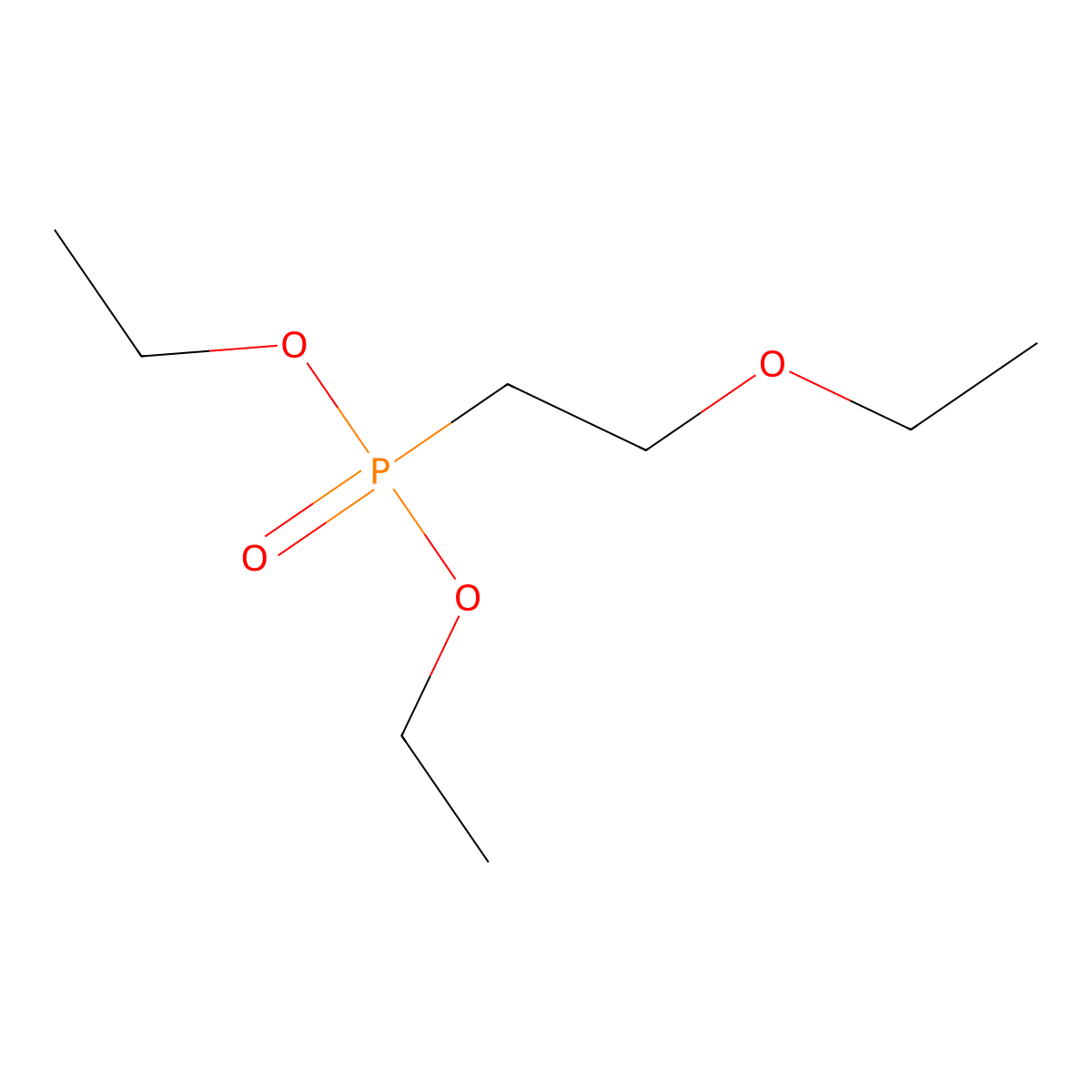 Phosphonic acid, (2-ethoxyethyl)-, diethyl ester molecular structure, CAS 5191-35-5