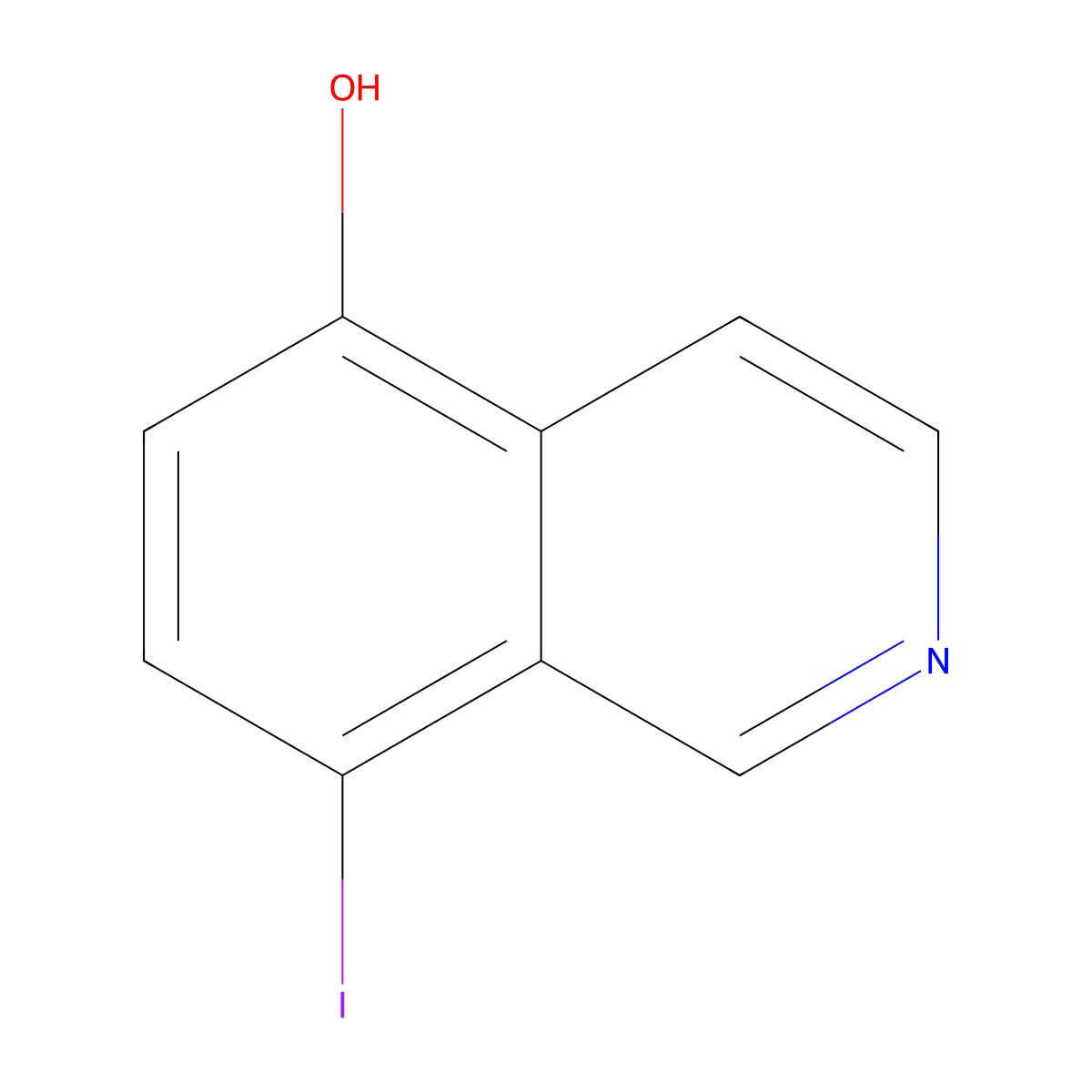 8-Iodoisoquinolin-5-ol molecular structure, CAS 5191-56-0