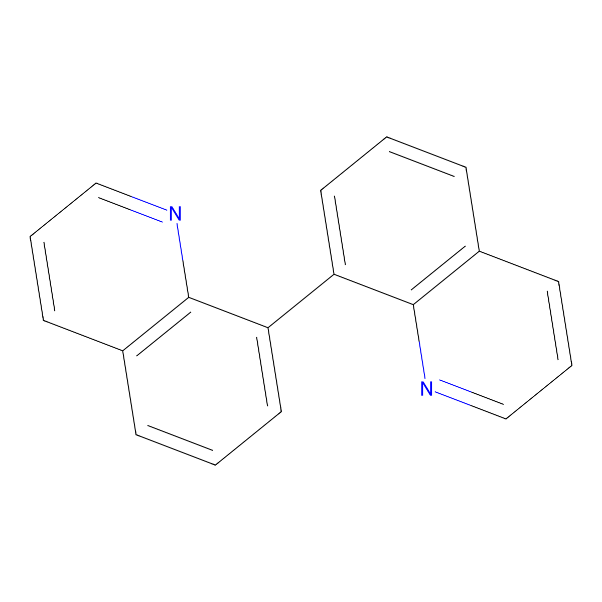 Biquinoline molecular structure, CAS 51913-96-3