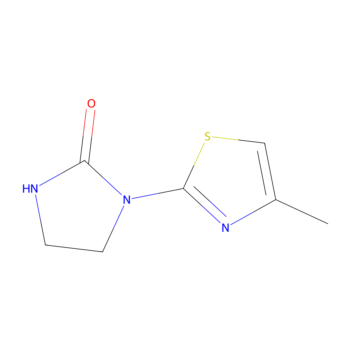 1-(4-Methylthiazol-2-yl)imidazolidin-2-one molecular structure, CAS 519143-32-9