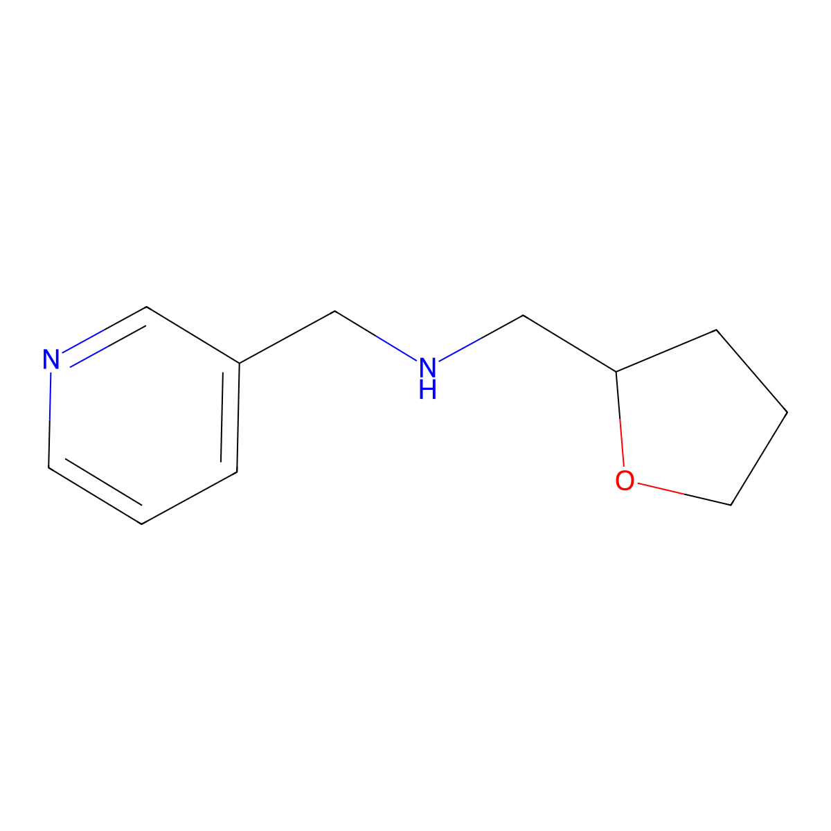 ((Oxolan-2-yl)methyl)((pyridin-3-yl)methyl)amine molecular structure, CAS 519144-57-1