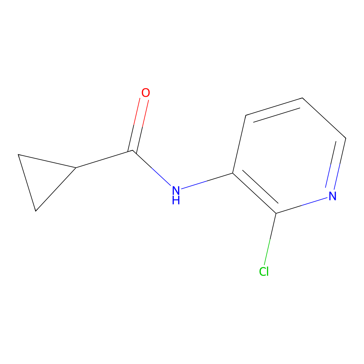 N-(2-chloropyridin-3-yl)cyclopropanecarboxamide molecular structure, CAS 519146-70-4