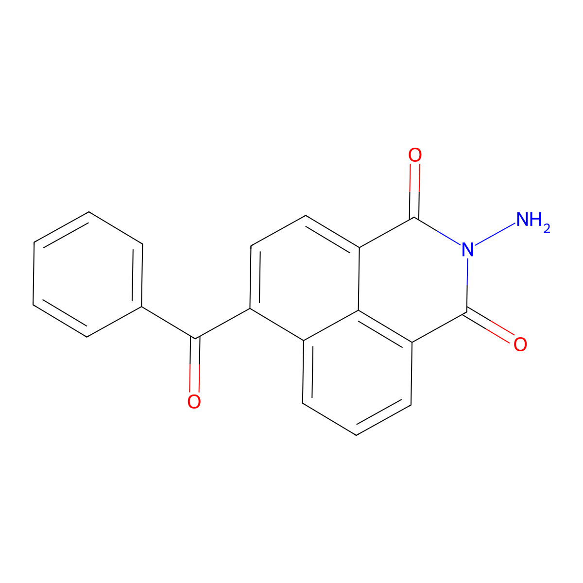 2-Amino-6-benzoyl-benzo[de]isoquinoline-1,3-dione molecular structure, CAS 519152-23-9