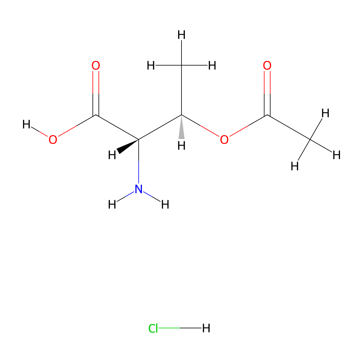 o-Acetyl-L-threonine hydrochloride molecular structure, CAS 519156-32-2
