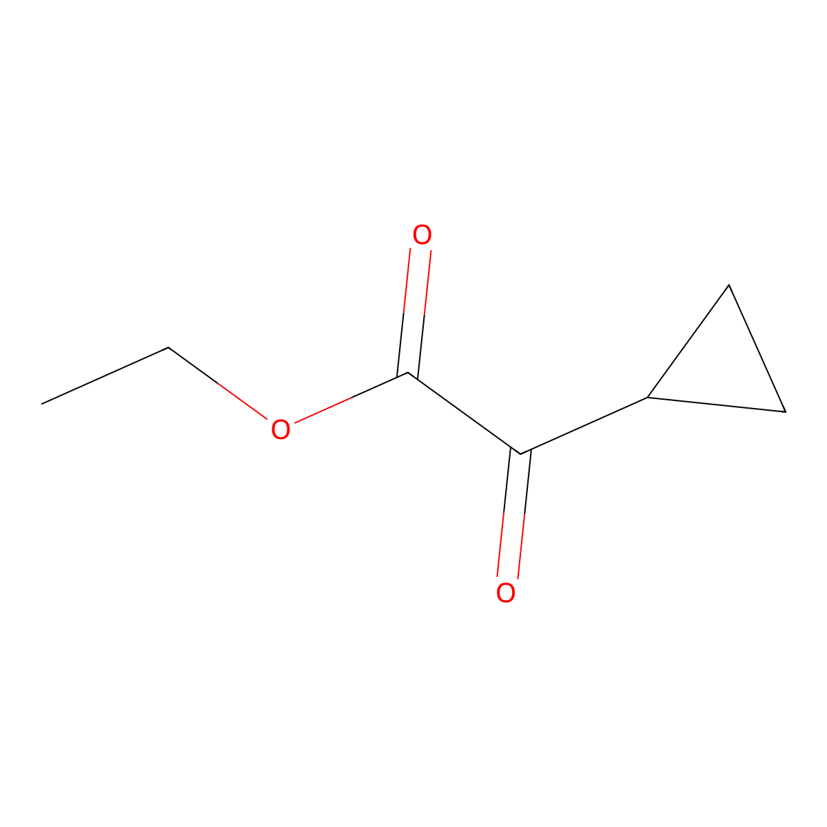 Ethyl 2-cyclopropyl-2-oxoacetate molecular structure, CAS 519164-14-8