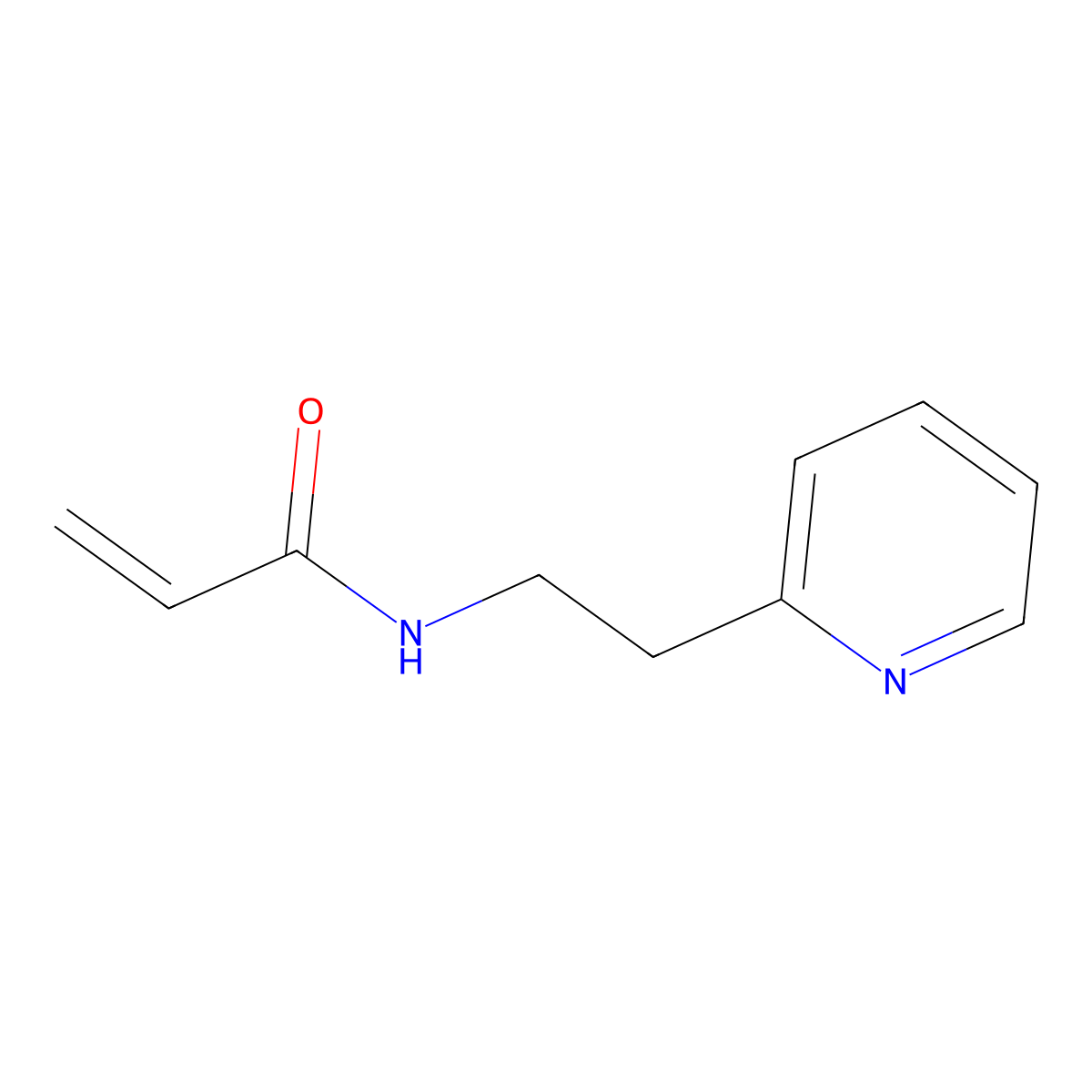 N-[2-(pyridin-2-yl)ethyl]prop-2-enamide molecular structure, CAS 519164-52-4