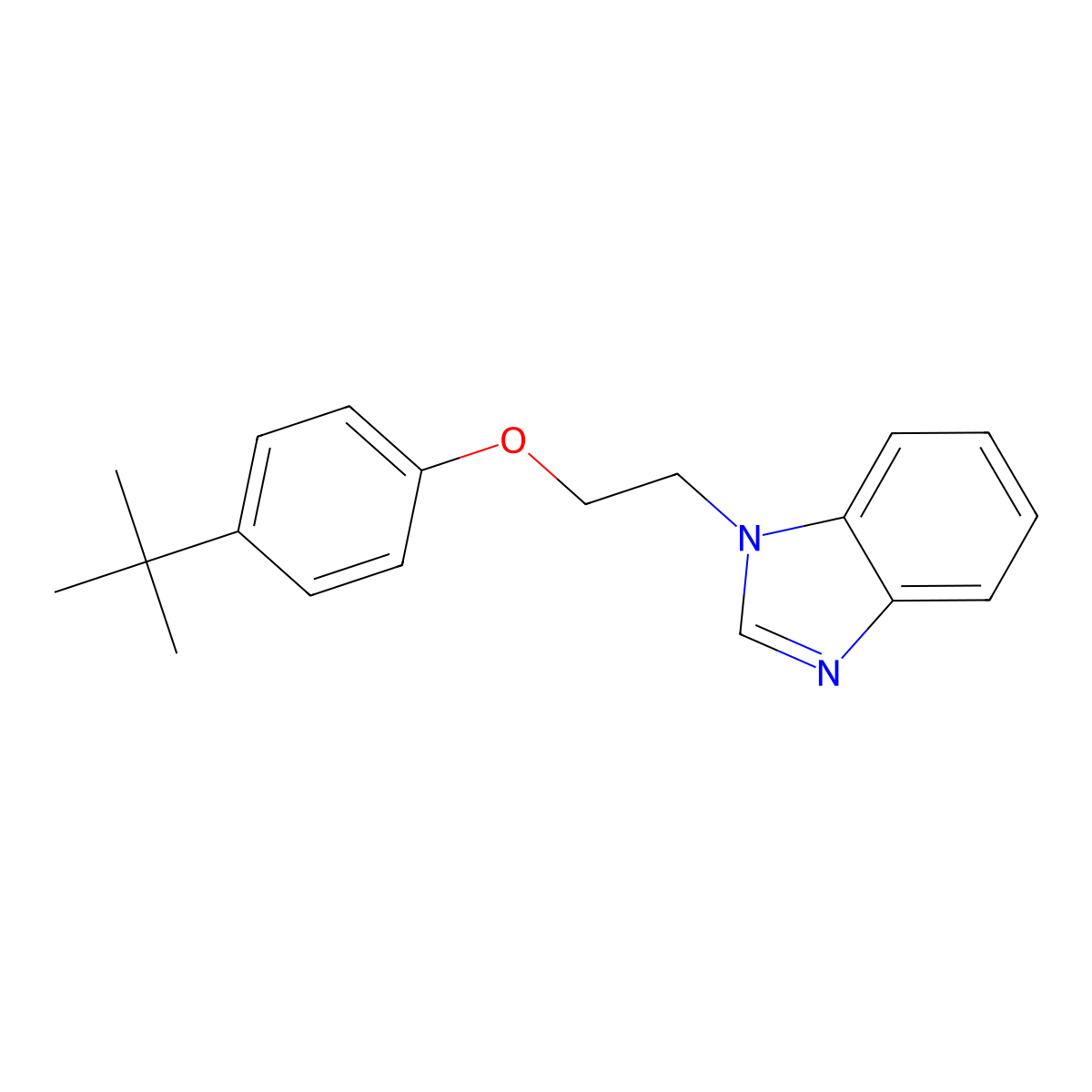 1-[2-(4-Tert-butylphenoxy)ethyl]benzimidazole molecular structure, CAS 519167-89-6