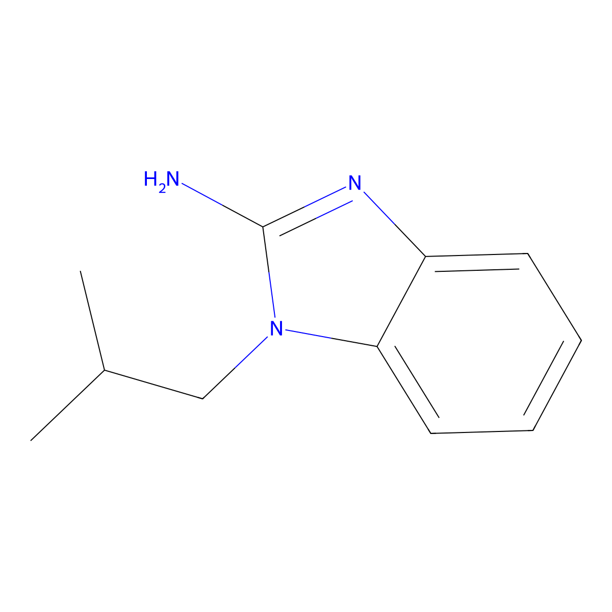 1-Isobutyl-1H-benzimidazol-2-amine molecular structure, CAS 519167-93-2