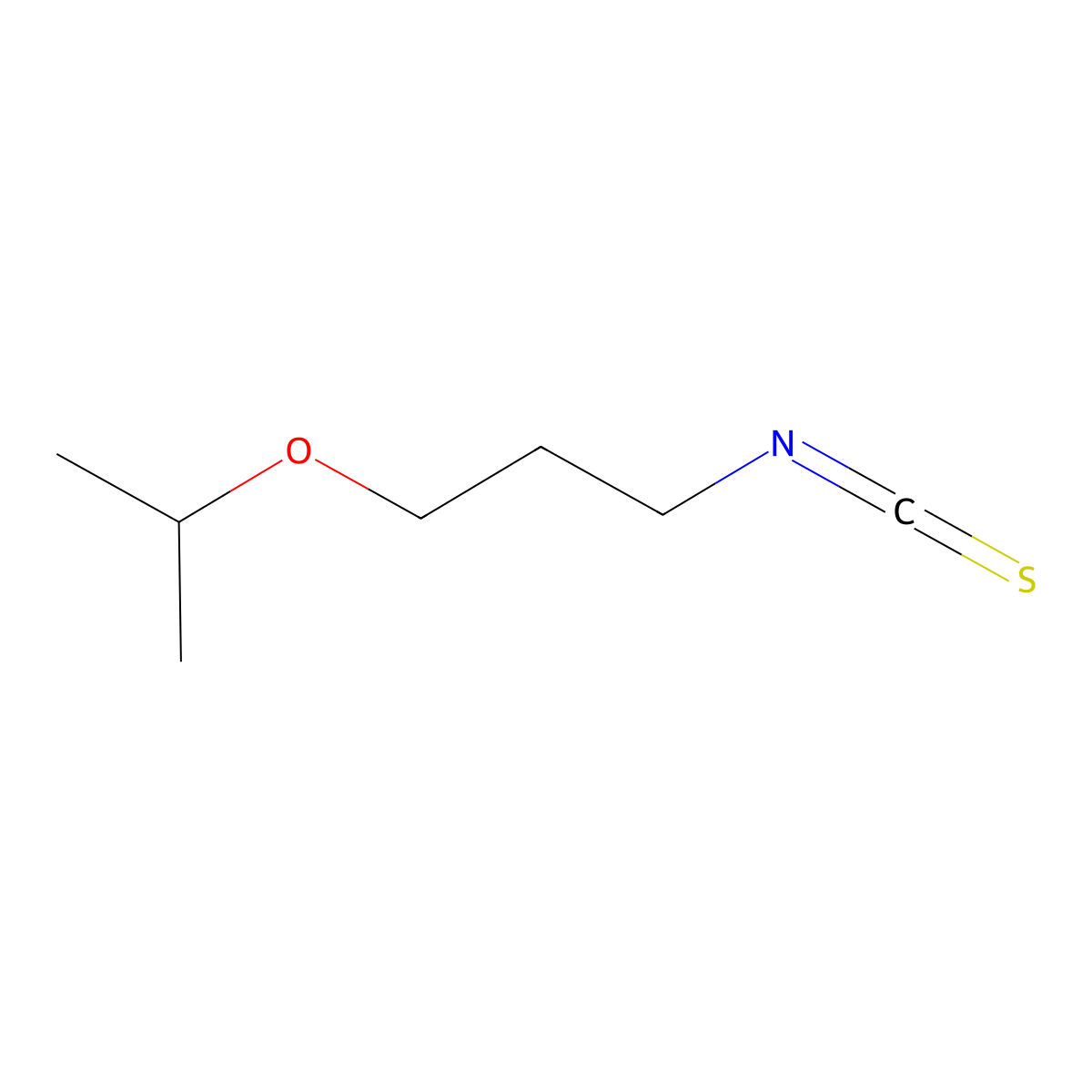 1-Isothiocyanato-3-(propan-2-yloxy)propane molecular structure, CAS 519169-03-0