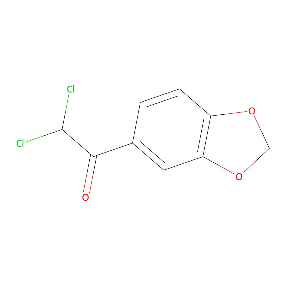 Ethanone, 1-(1,3-benzodioxol-5-yl)-2,2-dichloro- molecular structure, CAS 519170-85-5