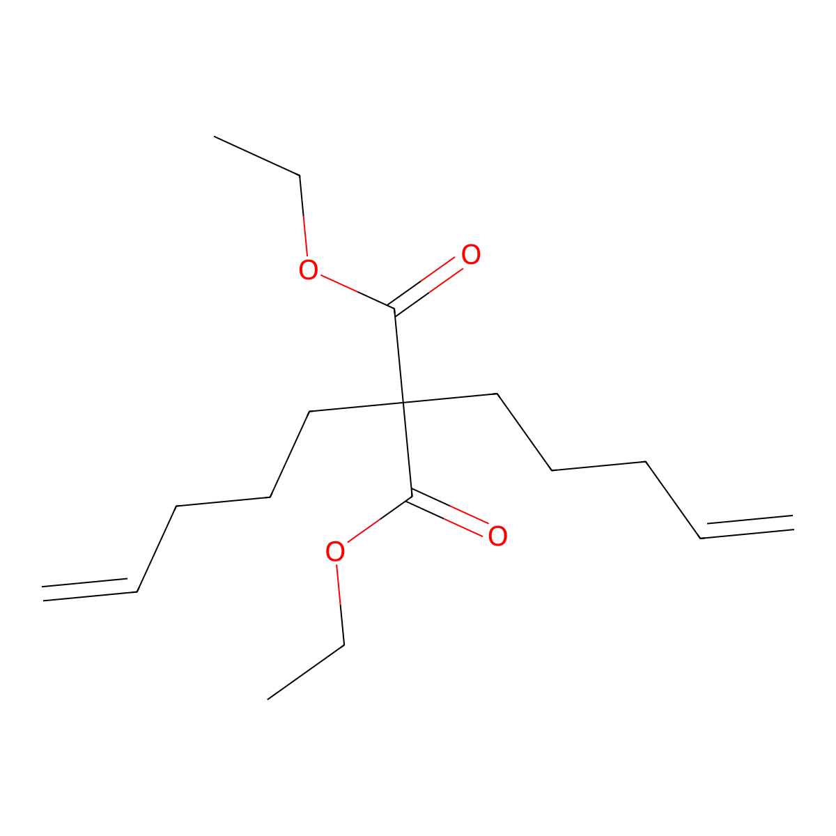 Diethyl 2,2-di(pent-4-en-1-yl)malonate molecular structure, CAS 519179-68-1