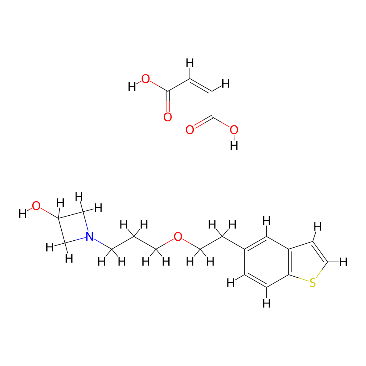 T-817 maleate molecular structure, CAS 519187-97-4