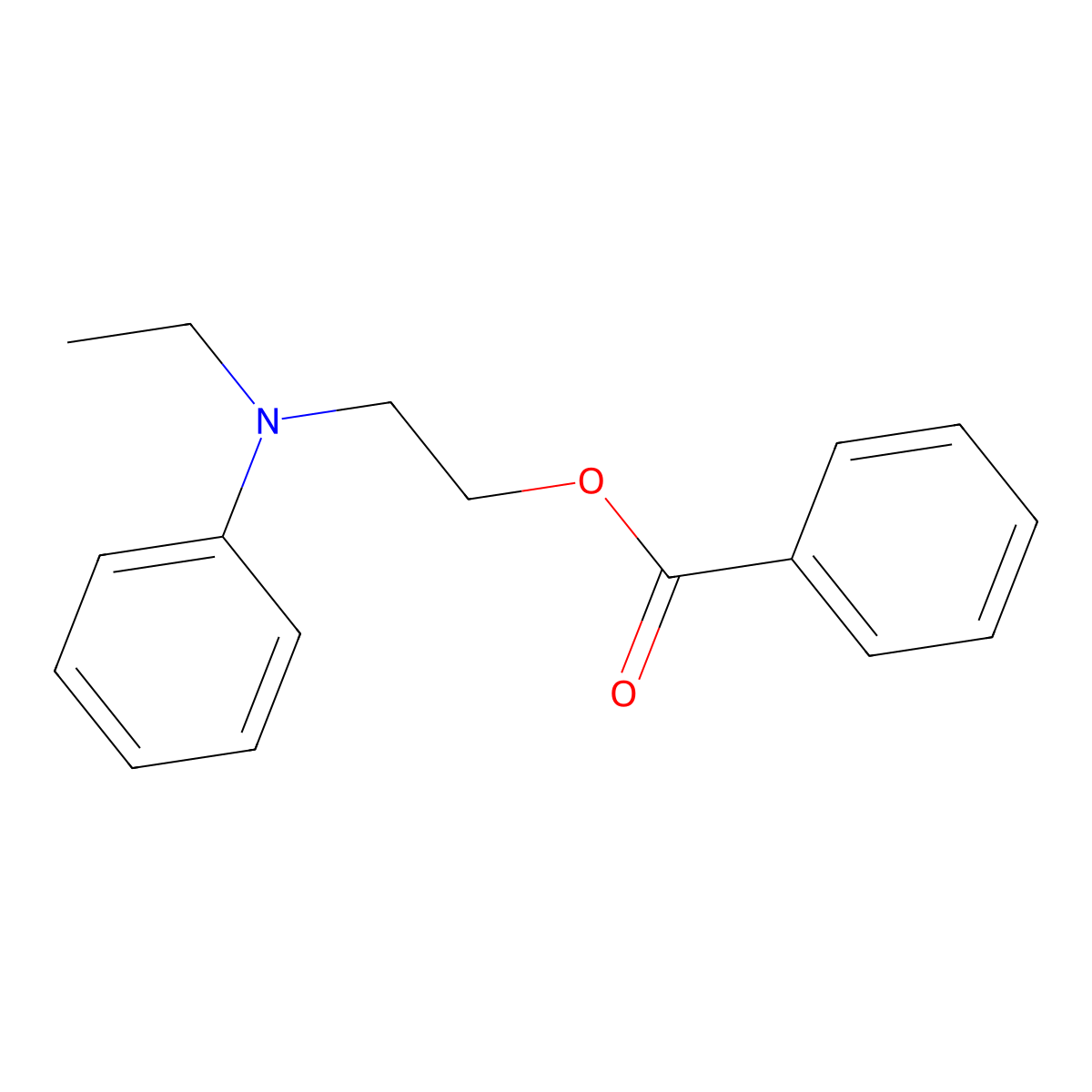 2-(Ethylanilino)ethyl benzoate molecular structure, CAS 51920-03-7