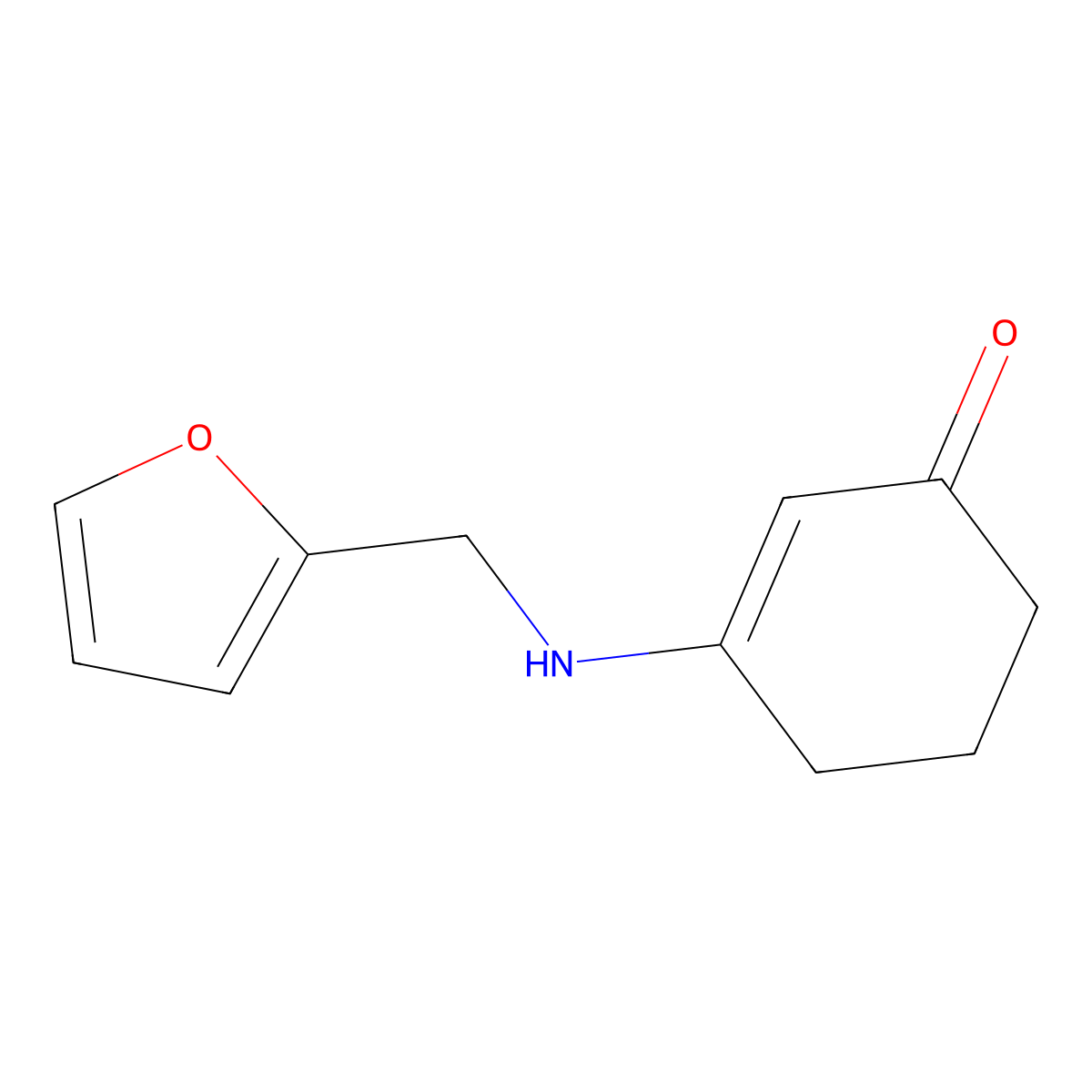 3-[(2-Furylmethyl)amino]cyclohex-2-en-1-one molecular structure, CAS 51924-56-2