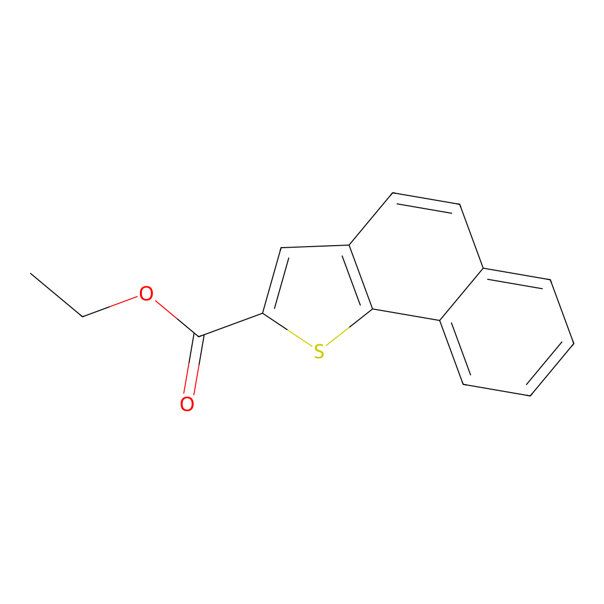 Ethyl naphtho[1,2-b]thiophene-2-carboxylate molecular structure, CAS 51925-17-8