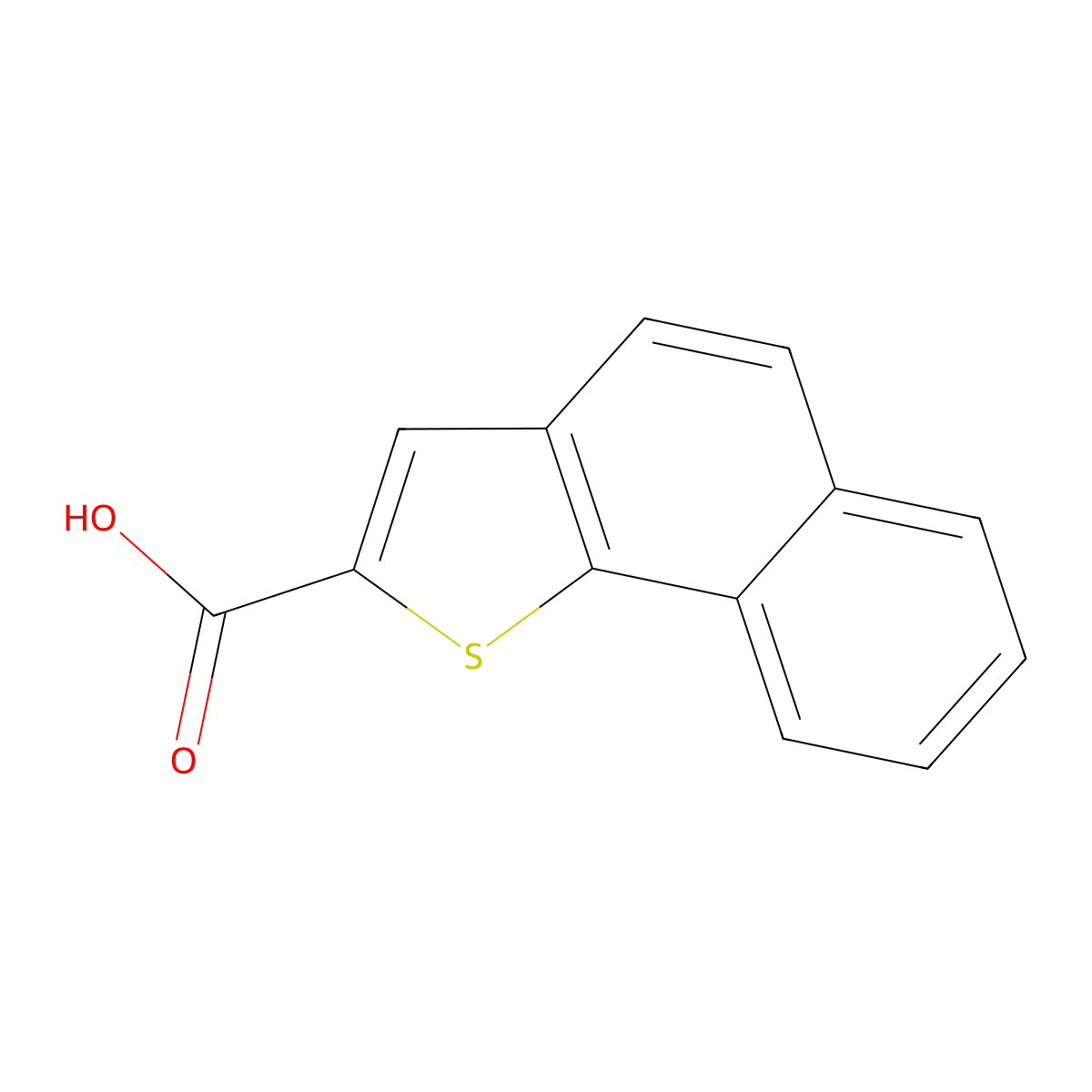 Naphtho[1,2-b]thiophene-2-carboxylic acid molecular structure, CAS 51925-18-9