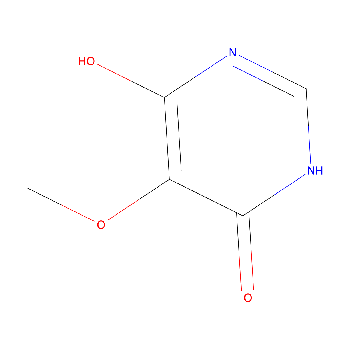 6-Hydroxy-5-methoxypyrimidin-4(3H)-one molecular structure, CAS 5193-84-0