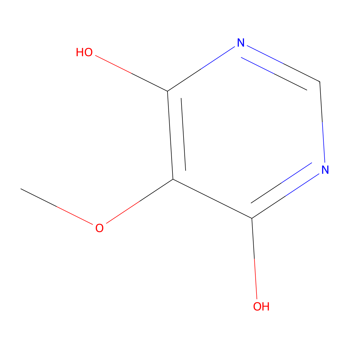 6-Hydroxy-5-methoxypyrimidin-4(3H)-one molecular structure, CAS 5193-84-0