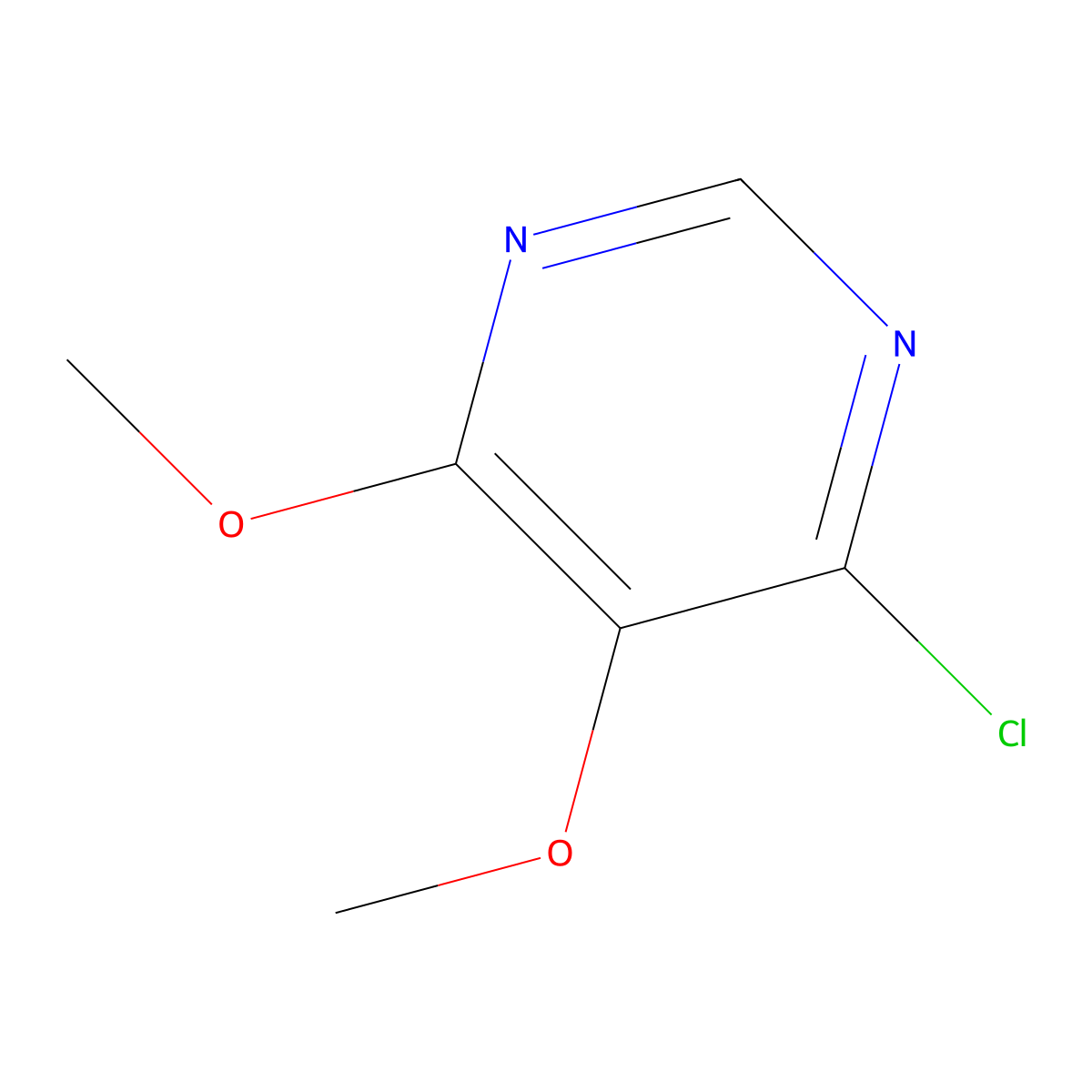 4-Chloro-5,6-dimethoxypyrimidine molecular structure, CAS 5193-88-4