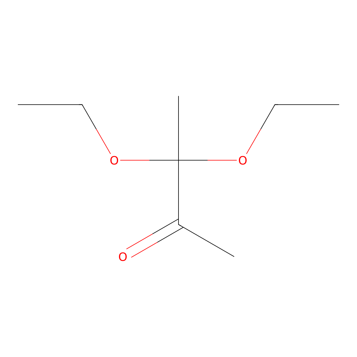 2-Butanone, 3,3-diethoxy- molecular structure, CAS 51933-13-2