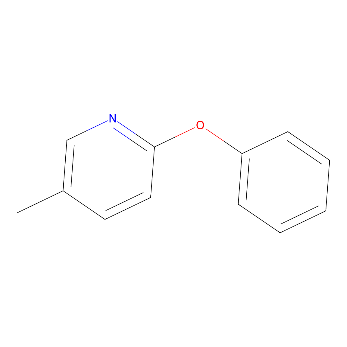 5-Methyl-2-phenoxypyridine molecular structure, CAS 51933-81-4