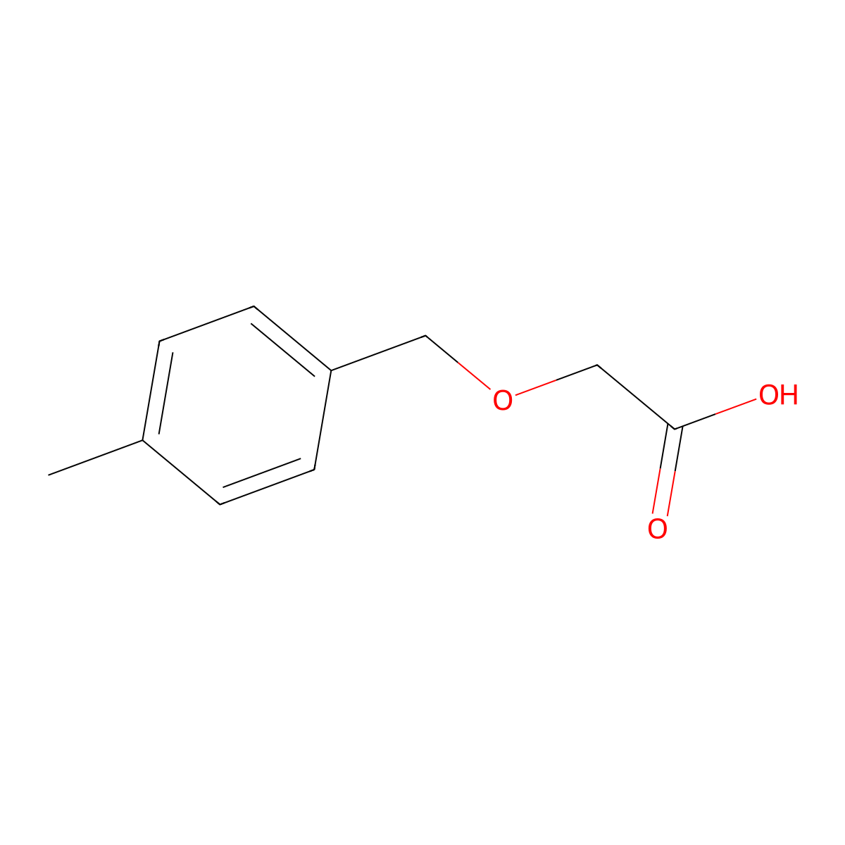 2-((4-Methylphenyl)methoxy)acetic acid molecular structure, CAS 51934-40-8