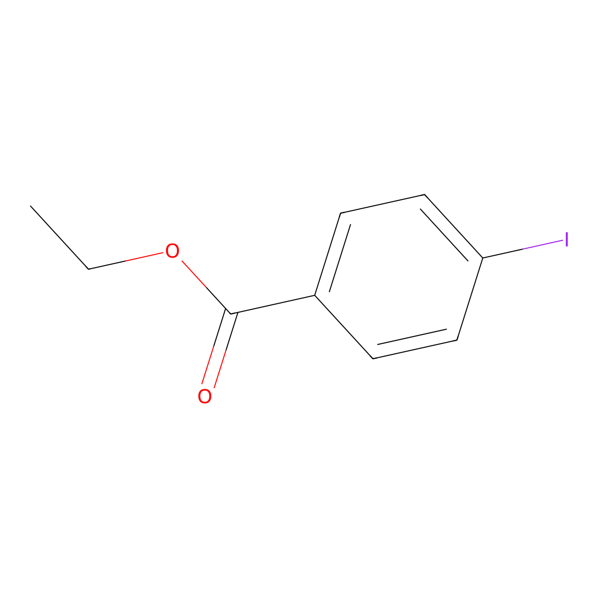 Ethyl 4-iodobenzoate molecular structure, CAS 51934-41-9