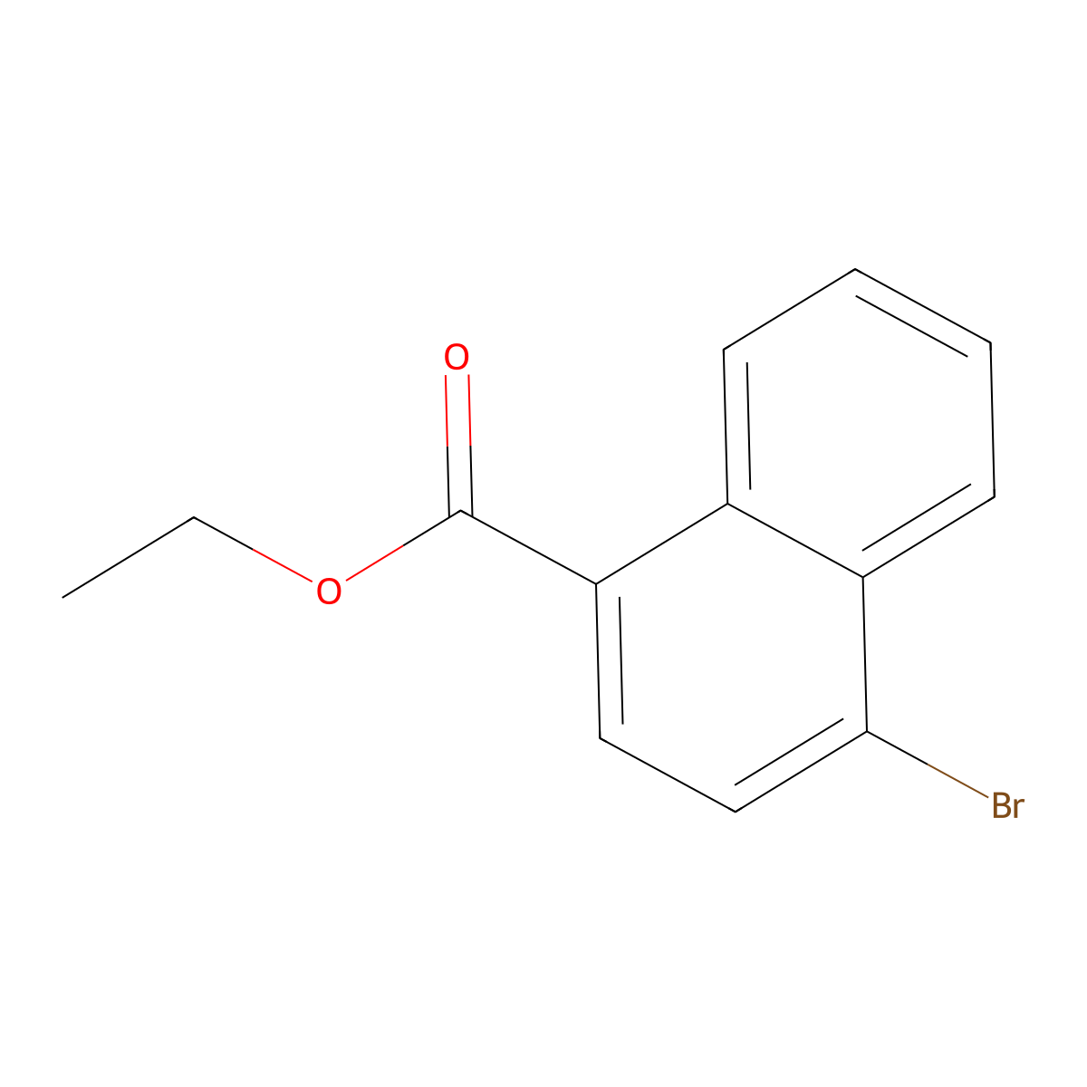 Ethyl 4-Bromo-1-naphthoate molecular structure, CAS 51934-43-1