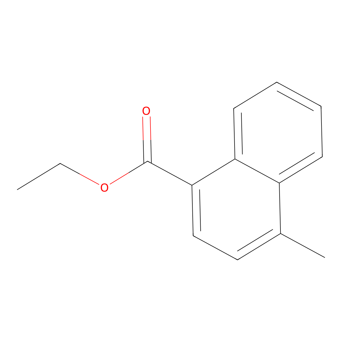 Ethyl 4-methyl-1-naphthoate molecular structure, CAS 51934-45-3