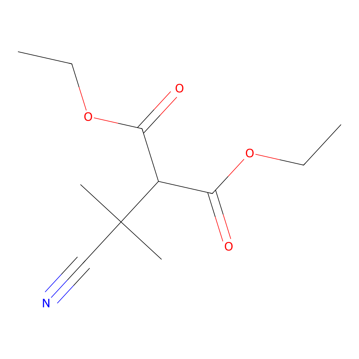 Diethyl 2-(2-cyanopropan-2-yl)malonate molecular structure, CAS 51939-85-6