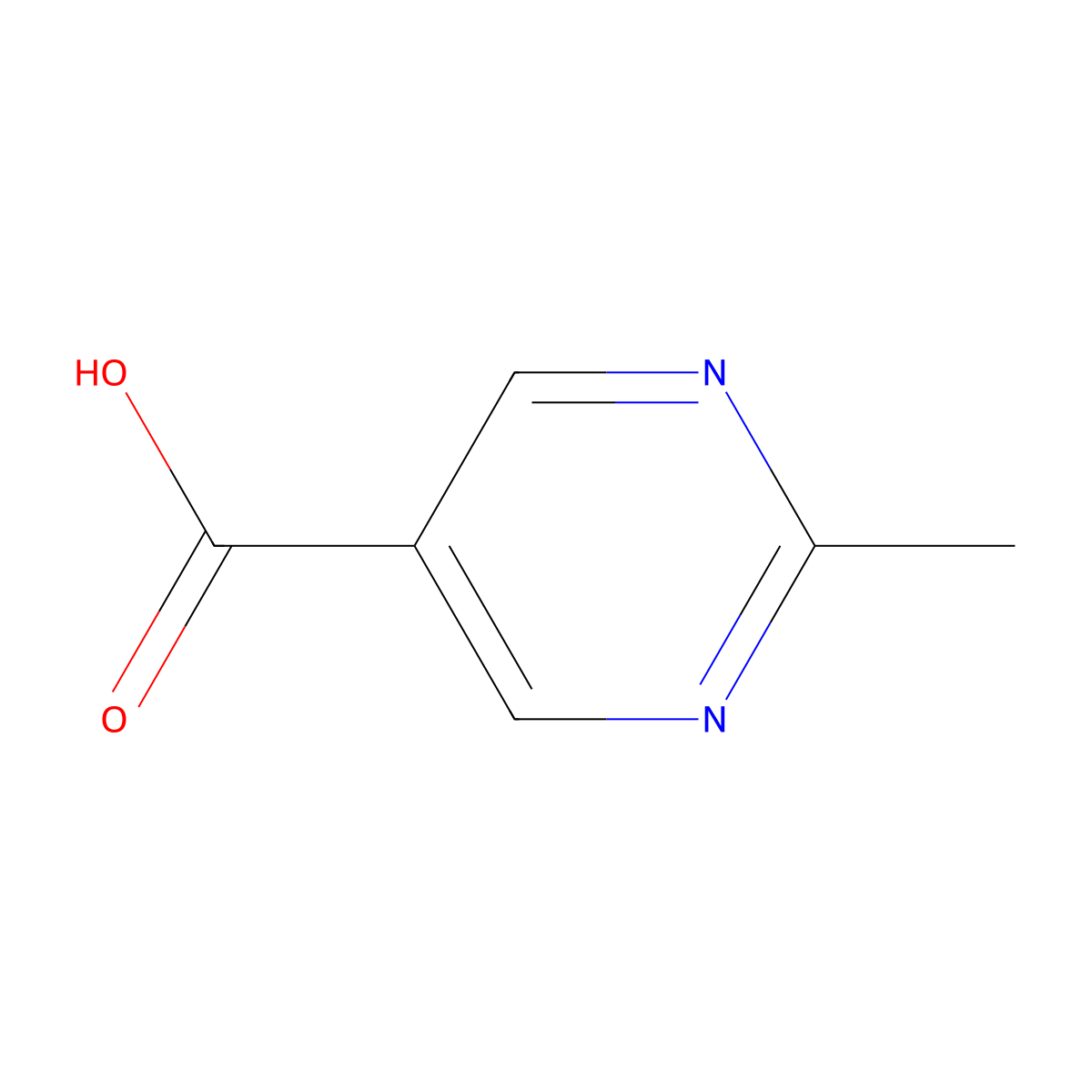 2-Methylpyrimidine-5-carboxylic acid molecular structure, CAS 5194-32-1