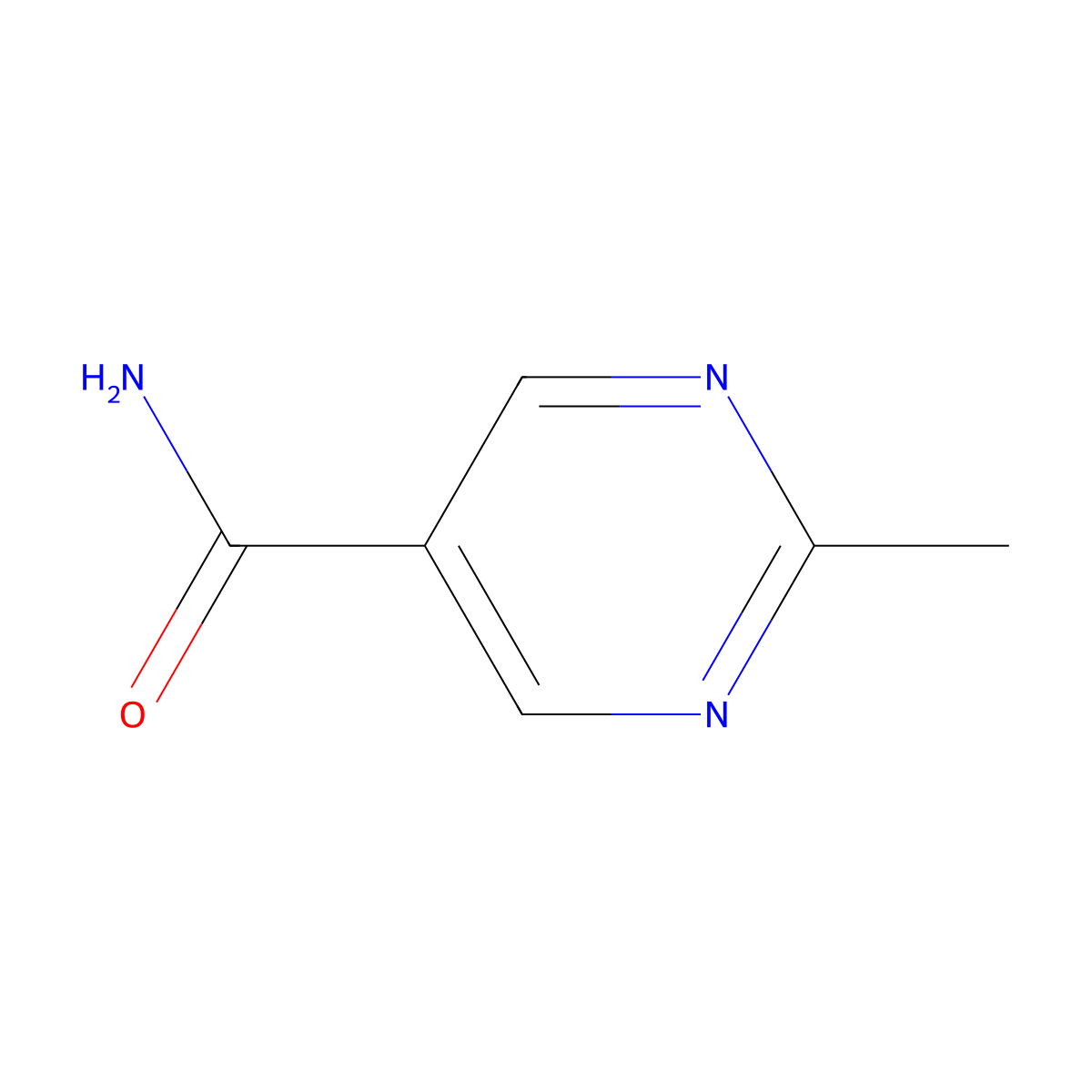 2-Methylpyrimidine-5-carboxamide molecular structure, CAS 5194-33-2