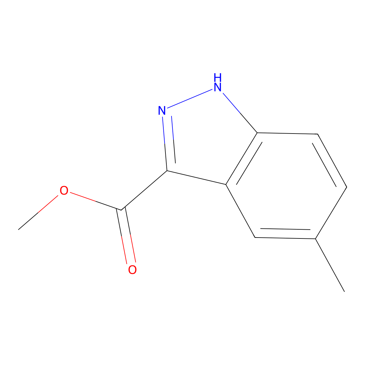 Methyl 5-methyl-1H-indazole-3-carboxylate molecular structure, CAS 51941-85-6