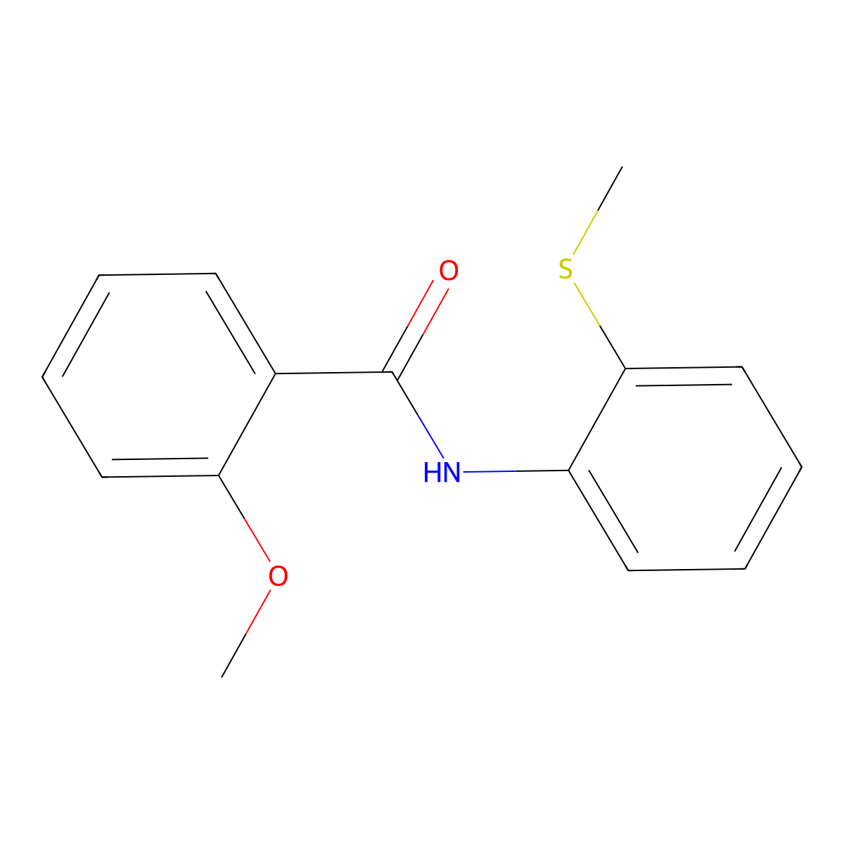2-methoxy-N-(2-methylsulfanylphenyl)benzamide molecular structure, CAS 51942-36-0