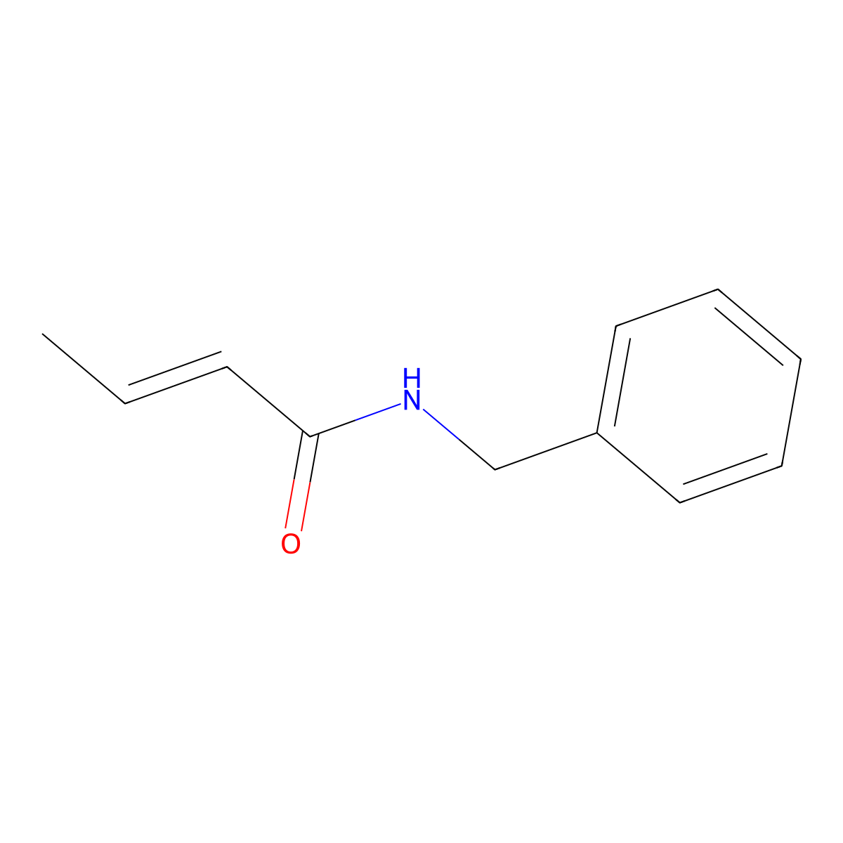 N-Benzylcrotonamide molecular structure, CAS 51944-67-3