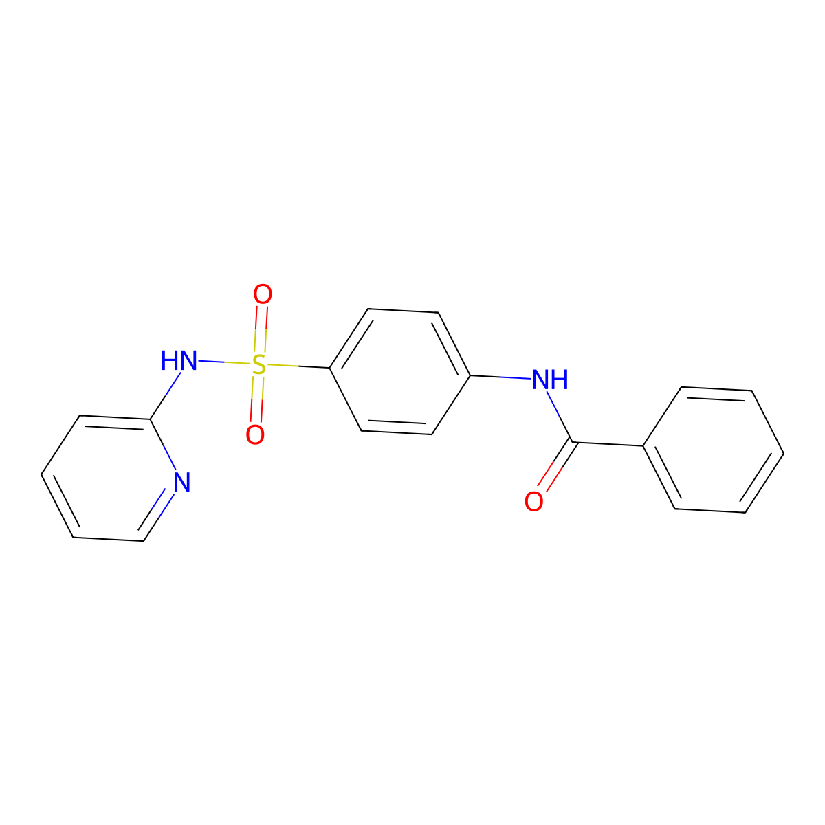 N-[4-(pyridin-2-ylsulfamoyl)phenyl]benzamide molecular structure, CAS 51944-89-9