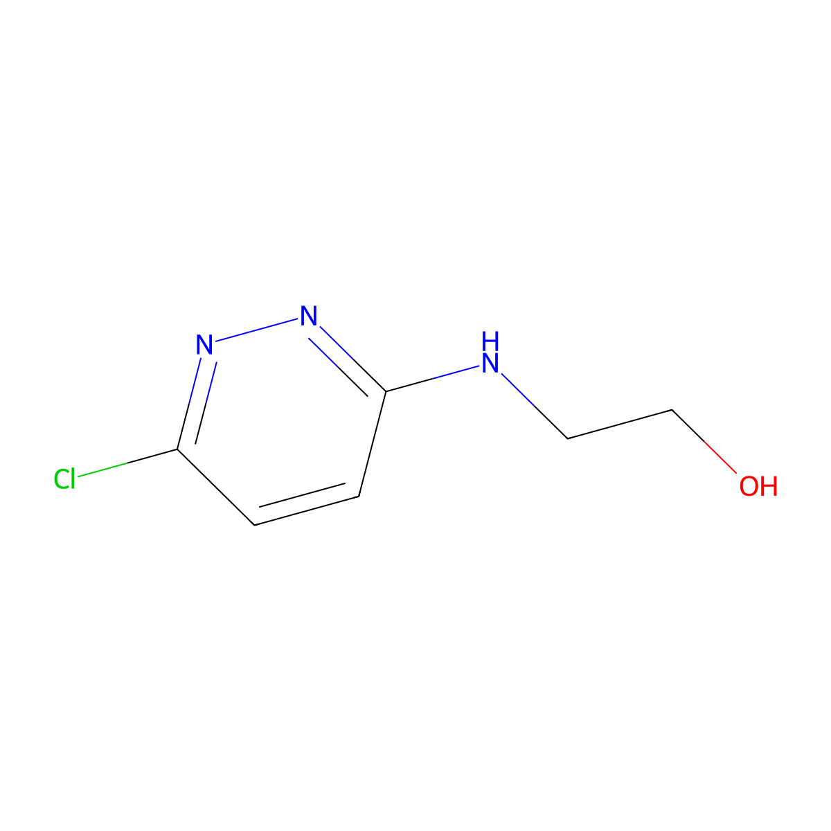 2-[(6-Chloropyridazin-3-yl)amino]ethan-1-ol molecular structure, CAS 51947-89-8