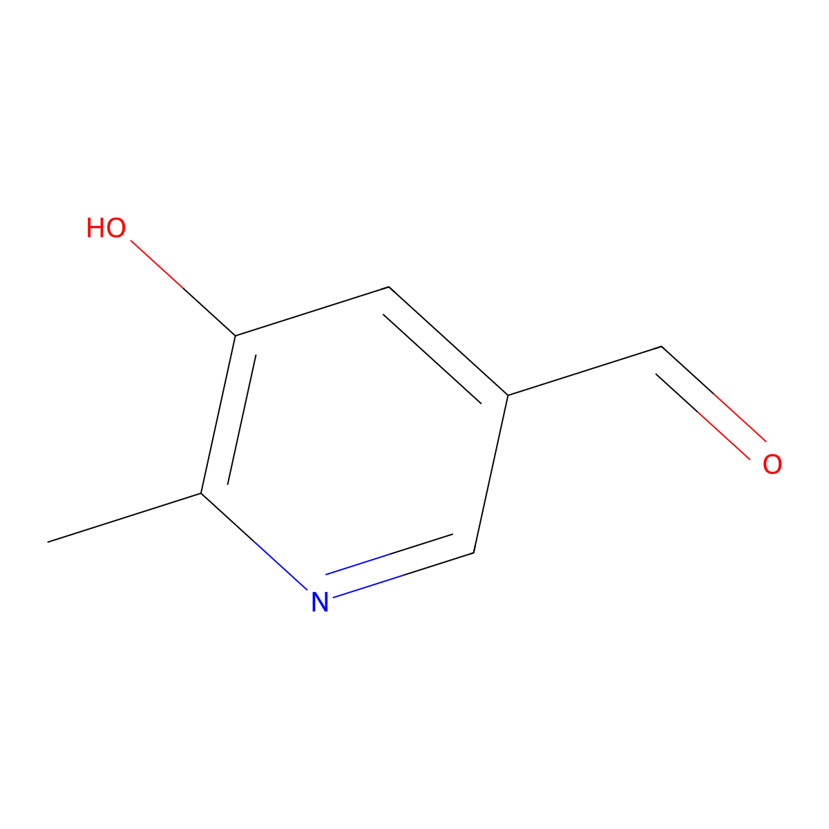 5-Hydroxy-6-methylnicotinaldehyde molecular structure, CAS 51947-98-9