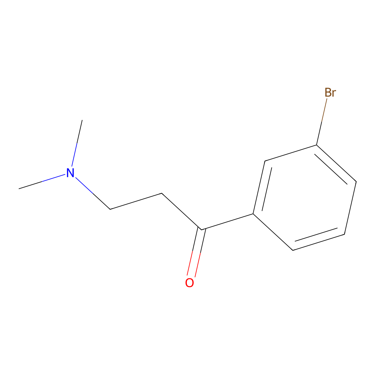 1-(3-Bromophenyl)-3-(dimethylamino)propan-1-one molecular structure, CAS 51949-05-4