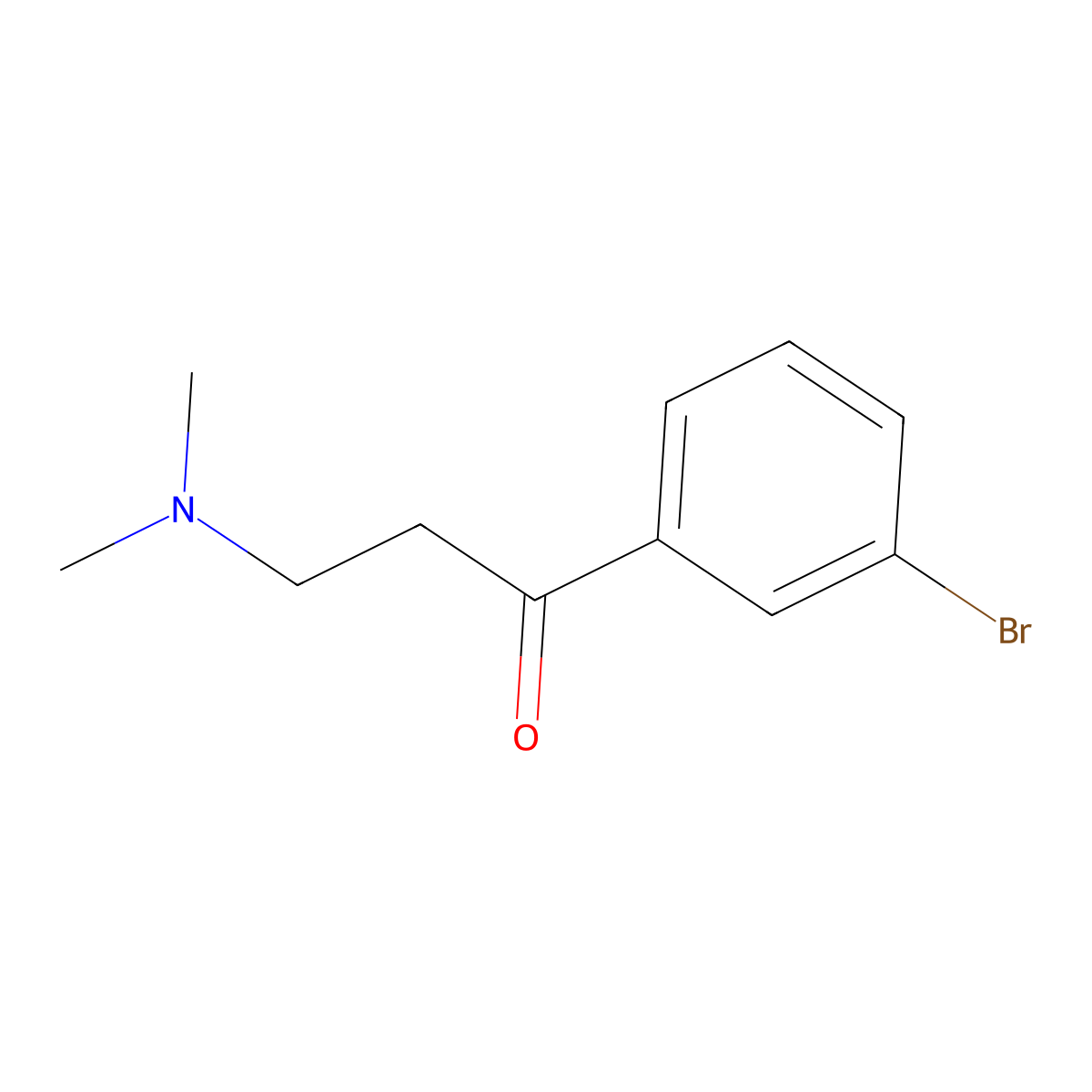 1-(3-Bromophenyl)-3-(dimethylamino)propan-1-one molecular structure, CAS 51949-05-4