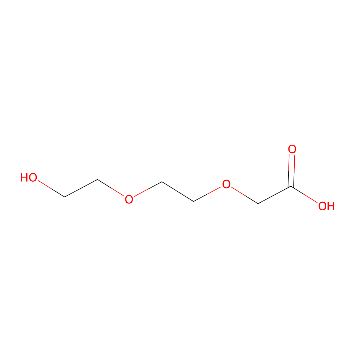 2-(2-(2-Hydroxyethoxy)ethoxy)acetic acid molecular structure, CAS 51951-04-3