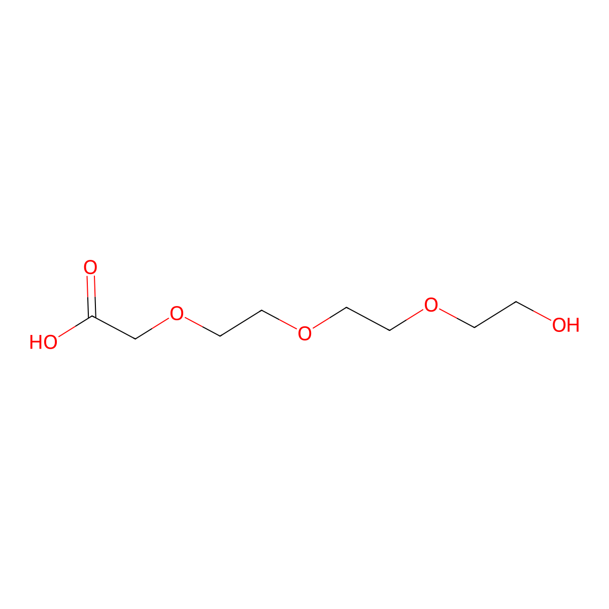 2-(2-(2-(2-Hydroxyethoxy)ethoxy)ethoxy)acetic acid molecular structure, CAS 51951-05-4