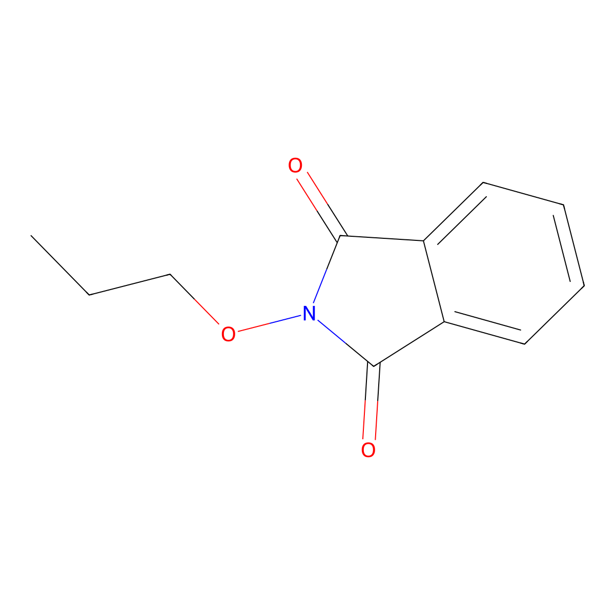 N-propoxyphthalimide molecular structure, CAS 51951-26-9
