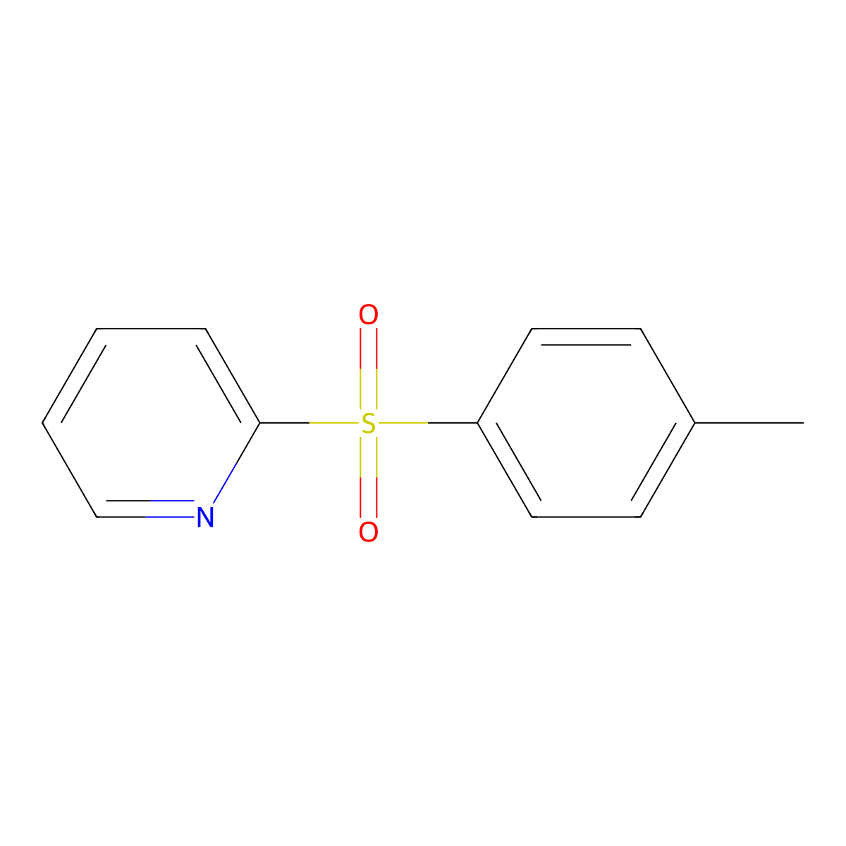 2-Pyridyl 4-methylphenyl sulfone molecular structure, CAS 51954-53-1