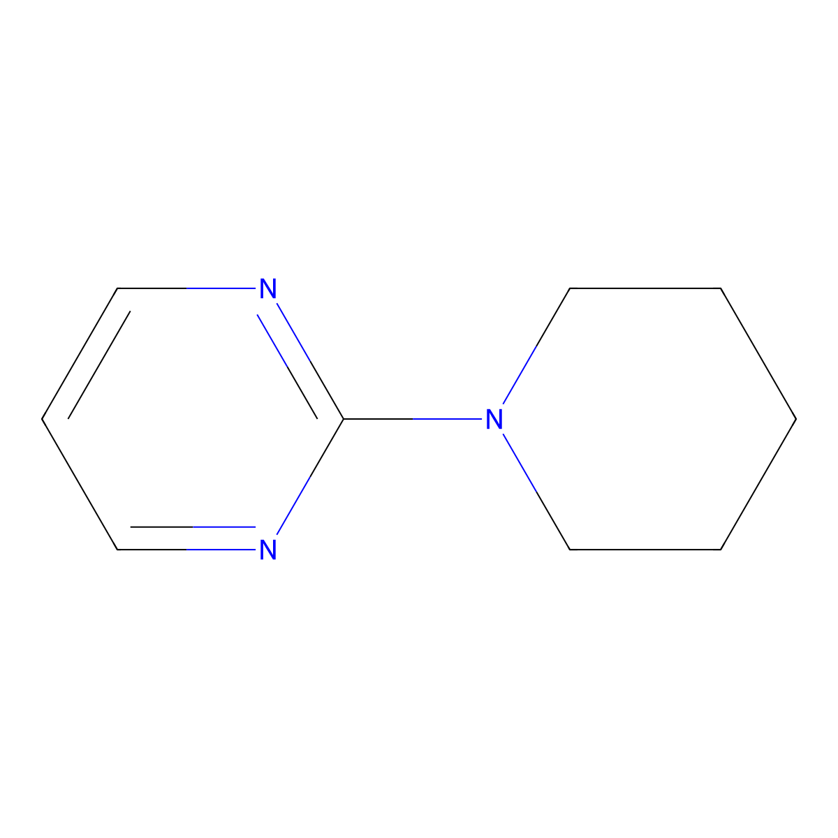 2-(Piperidin-1-yl)pyrimidine molecular structure, CAS 51957-36-9